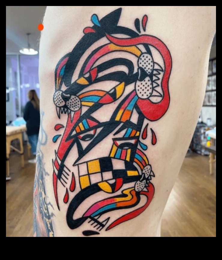Abstract Elegance: izteiksmīgas un netradicionālas tetovējumu idejas