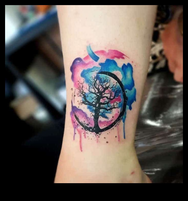 Krāsaini sapņi: akvareļu tetovējumi, kas iedvesmo