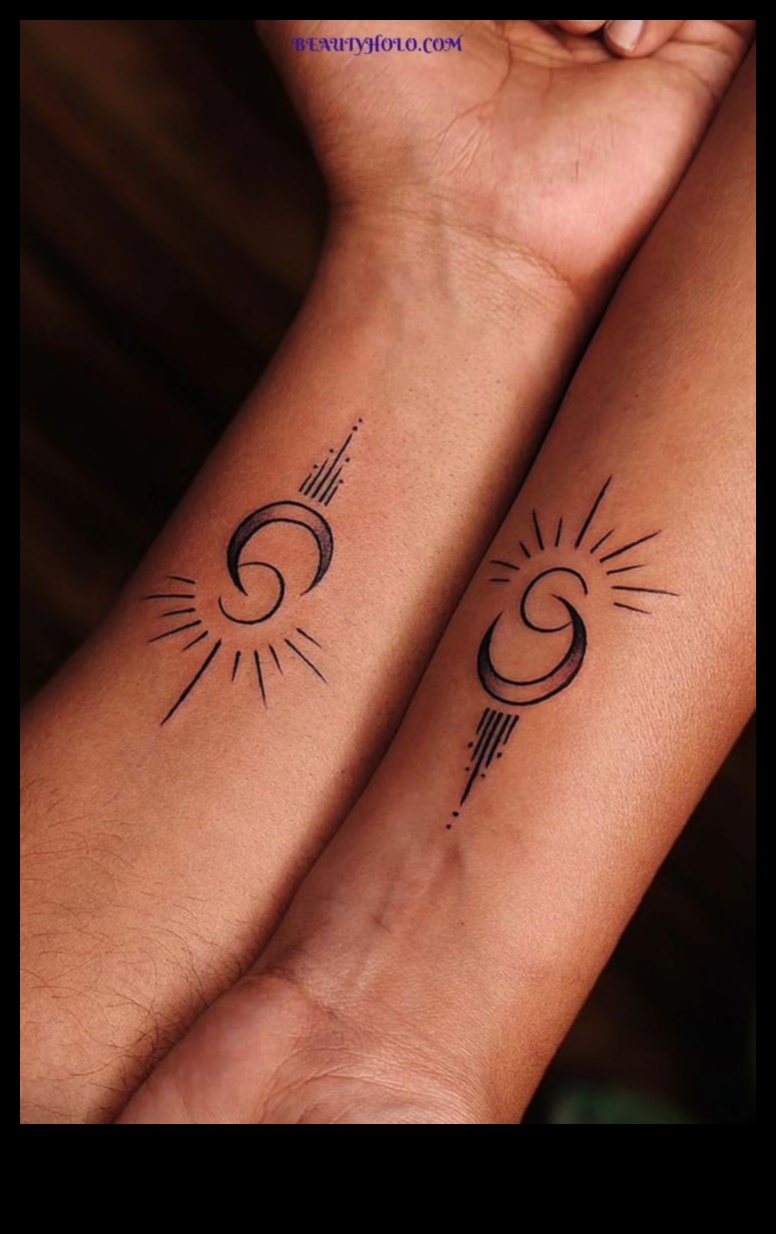 Vienotības modeļi: pāra tetovējumi nedalāmām saitēm